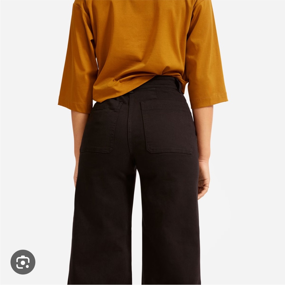 Everlane Wide Leg Crop - Black - Size 4